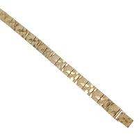 8 mm Square Nugget Bracelet (14K).