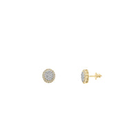 Diamond Oval Shaped Stud Earrings (14K)