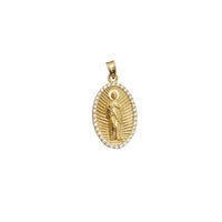 Oval Shape Saint Jude Pendant (14K)