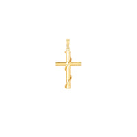 Wrapped Rope Cross Pendant (14K)