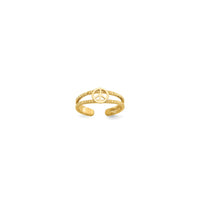 Peace Sign Toe Ring (14K)