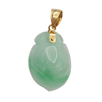 Longevity Peach Jade Pendant ( 14K )