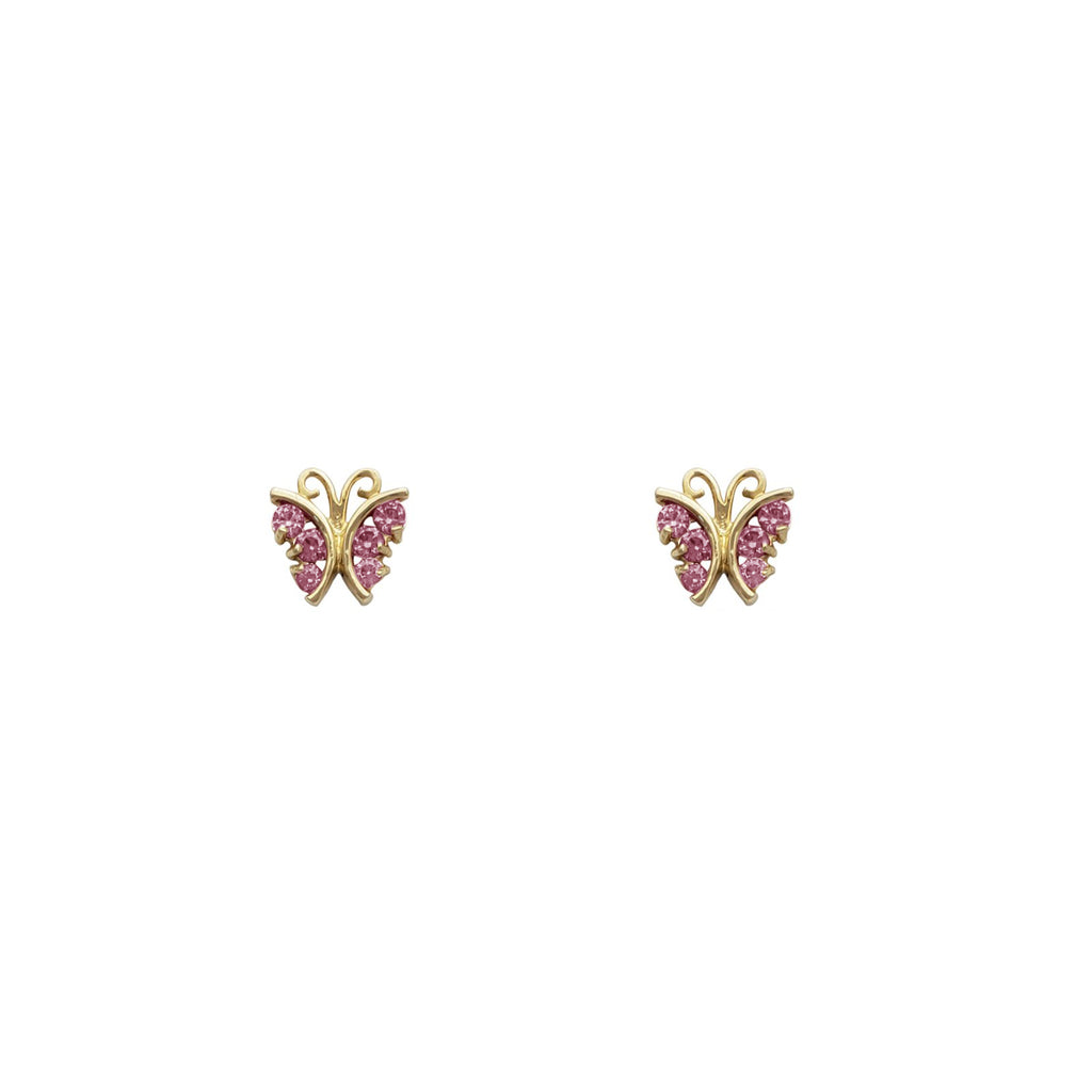 Butterfly Stud Earrings (14K) – Popular J
