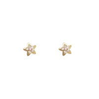 Flower Stud Earrings (14K)