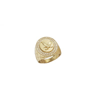 Cubic Zirconia Eagle Ring (10K)