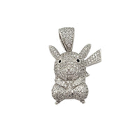 Iced-Out Pikachu Pendant (Silver)