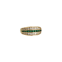 Princess-Cut Triple Channel Zirconia Ring (14K)