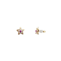 Flower Stud Earrings (14K)
