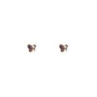 Mini Butterfly Stud Earrings (14K)