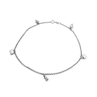 Animals Charm Rolo Anklet Bracelet (14K).