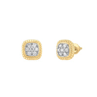 Rope Diamond Stud Earring (14K)