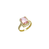 Cubic Zirconia Rectangle Shape Ring (14K)