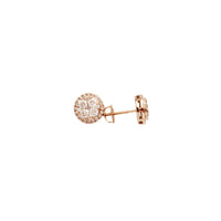 Circle Cluster Diamond Stud Earrings (14K)