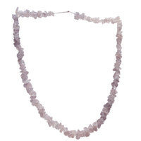 Rose Quartz Beaded Grain Necklace