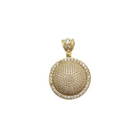 Iced-Out Round Pendant (14K)