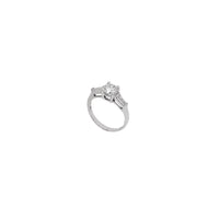 Round Setting Engagement Ring (Silver)