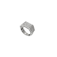 Square Shape CZ Ring (Silver)