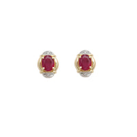 Ruby Stud Earrings (14K)