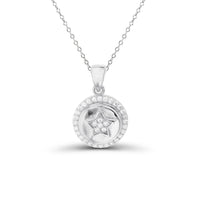 Star Circle Necklace (Silver)