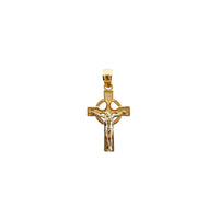 Two-Tone Cross Pendant (14K)