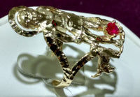 Saint Lazarus Mens Ring 10K - Lucky Diamond 恆福珠寶金行 New York City 169 Canal Street 10013 Jewelry store Playboi Charlie Chinatown @luckydiamondny 2124311180