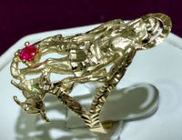 Saint Lazarus Mens Ring 10K - Lucky Diamond 恆福珠寶金行 New York City 169 Canal Street 10013 Jewelry store Playboi Charlie Chinatown @luckydiamondny 2124311180