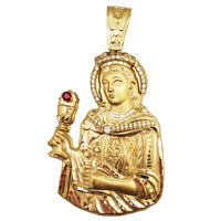 Large Saint Barbara Pendant (14K)
