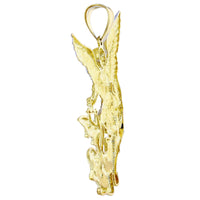 Two-Tone Archangel Saint Michael Pendant (14K)