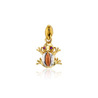 Red-Eyes Tri-Color Frog Pendant (14K)