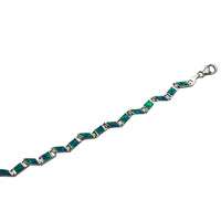 Escalator Blue Opal Bracelet (Silver)