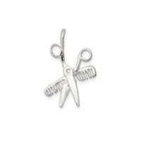 Comb & Scissors Charm (Silver)