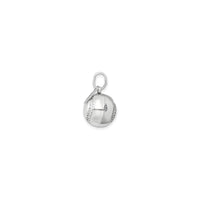 Baseball 3D Pendant (Silver) side - Popular Jewelry - New York