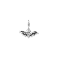 Bat Antiqued 3D Pendant (Silver) back - Popular Jewelry - New York