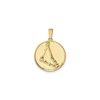 Capricorn Zodiac Constellation Medal (Silver) back - Popular Jewelry - New York