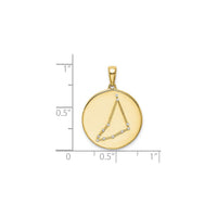 Capricorn Zodiac Constellation Medal (Silver) scale - Popular Jewelry - New York