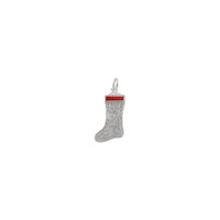 Christmas Stocking Enamel Pendant (Silver) Popular Jewelry - New York