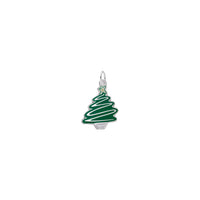 Christmas Tree Enamel Pendant (Silver) Popular Jewelry - New York