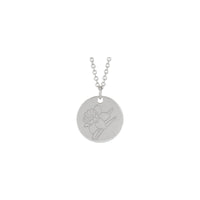 Daffodil March Birth Flower Pendant (Silver) preview - Popular Jewelry - New York