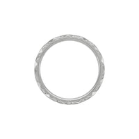 Diamond Faceted Pattern Ring (Silver) setting - Popular Jewelry - New York