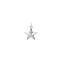 Faceted Star Pendant (Silver) front - Popular Jewelry - New York