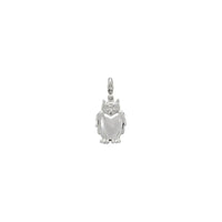 Great Horned Owl Pendant (Silver) front - Popular Jewelry - New York