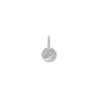 Handcrafted Disc Pendant (Silver) front - Popular Jewelry - New York