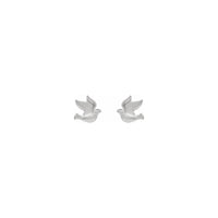 Holy Spirit Dove Stud Earrings (SIlver) front - Popular Jewelry - New York