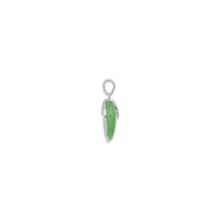Jade Heart Pendant (Silver) side - Popular Jewelry - New York