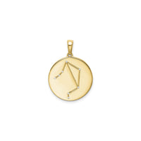 Libra Zodiac Constellation Medal (Silver) front - Popular Jewelry - New York