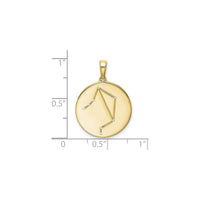 Libra Zodiac Constellation Medal (Silver) scale - Popular Jewelry - New York