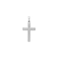 Lightweight Latin Plain Cross Pendant (Silver) back - Popular Jewelry - New York