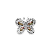 Mystic Fire Butterfly Pendant (Silver) back - Popular Jewelry - New York