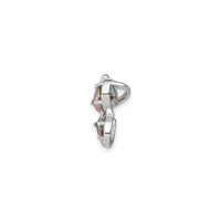 Mystic Fire Butterfly Pendant (Silver) side - Popular Jewelry - New York