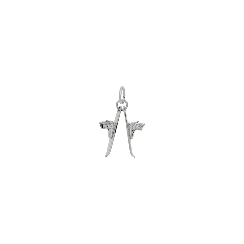 Pair of Skis Pendant (Silver) Popular Jewelry - New York